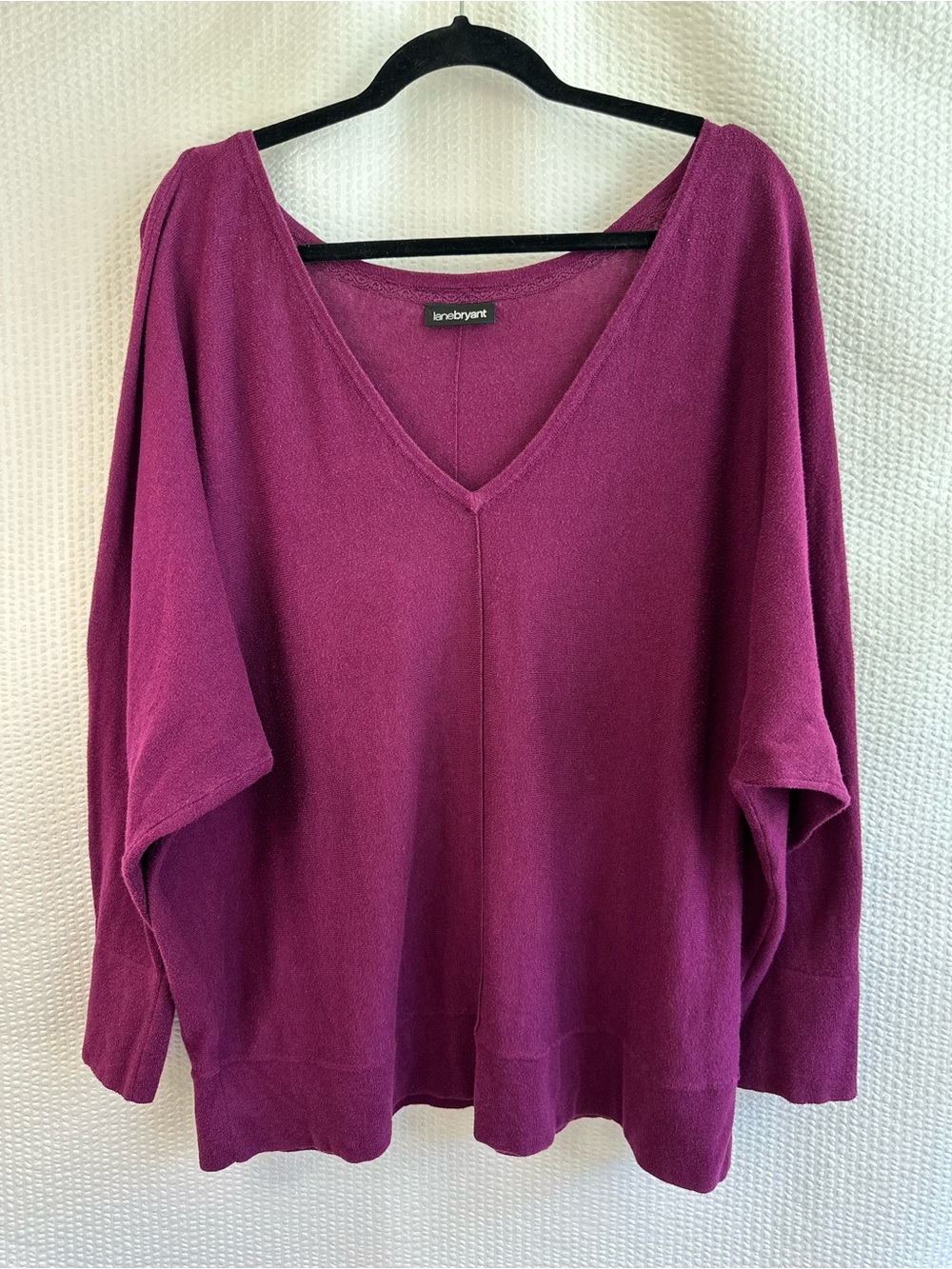 Lane Bryant Women's Purple Pink Magenta Sweater Size: 4X